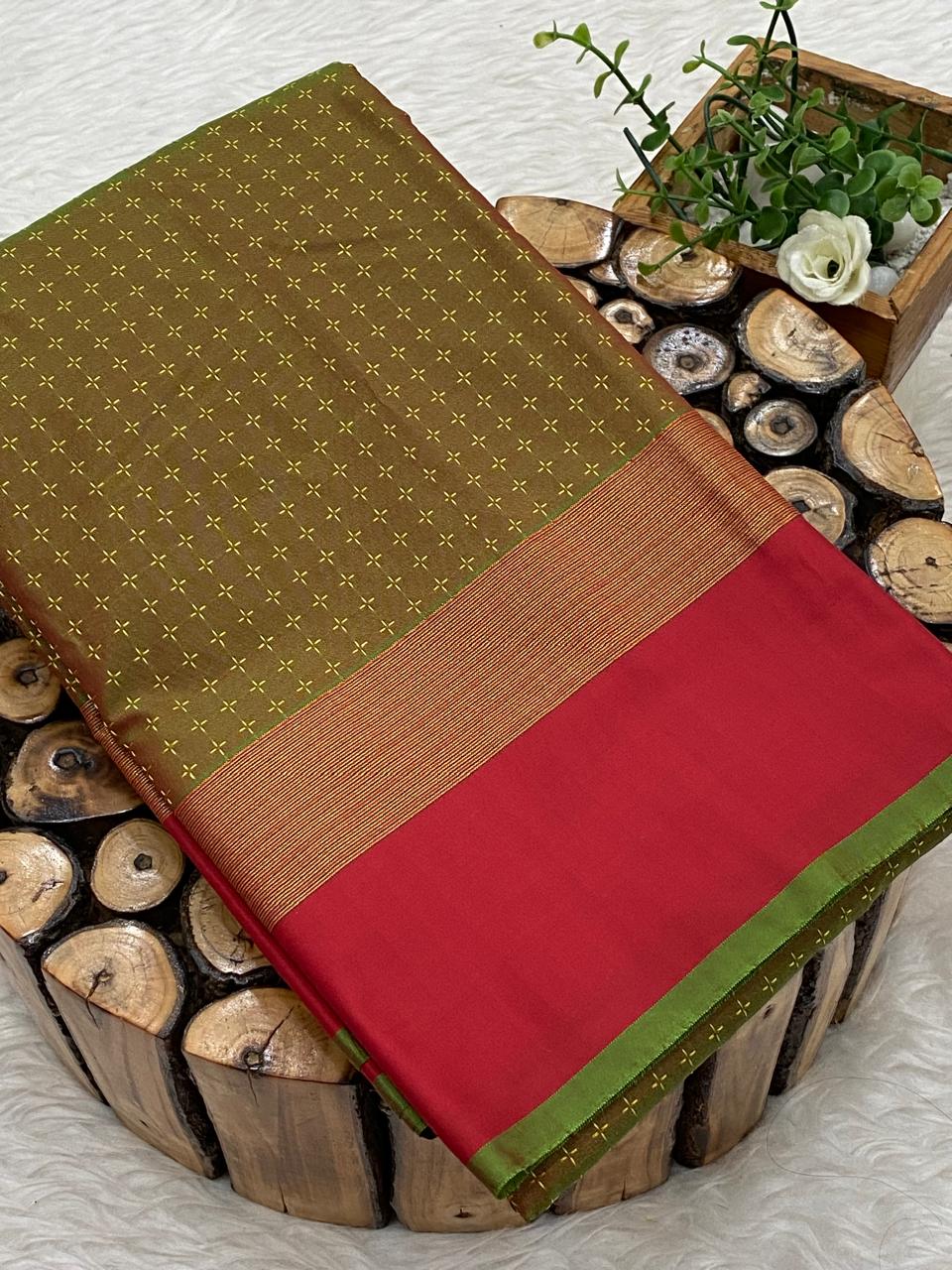 Arani Pooja Dots Saree