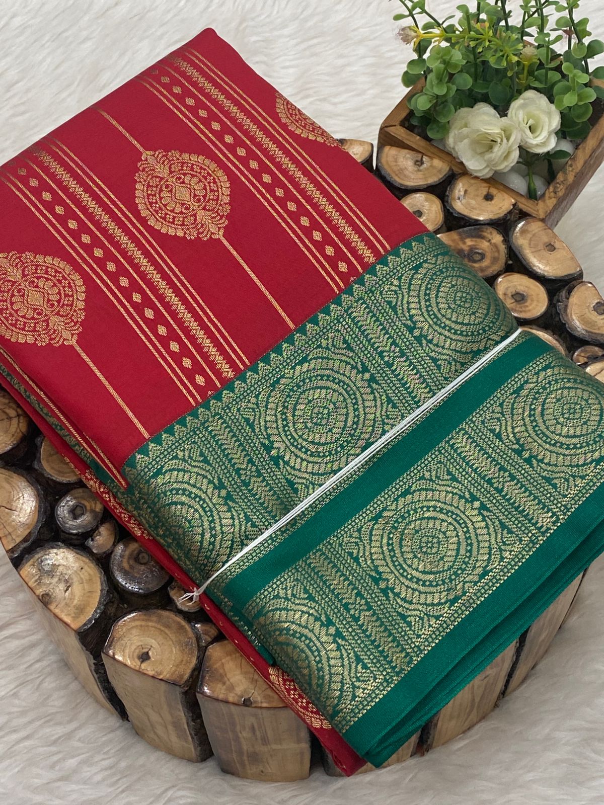 Premium Kanchi Korvai Border Saree