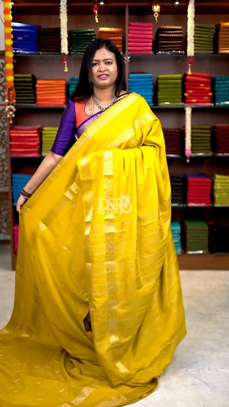 Semi Mysore Crepe Silk Saree