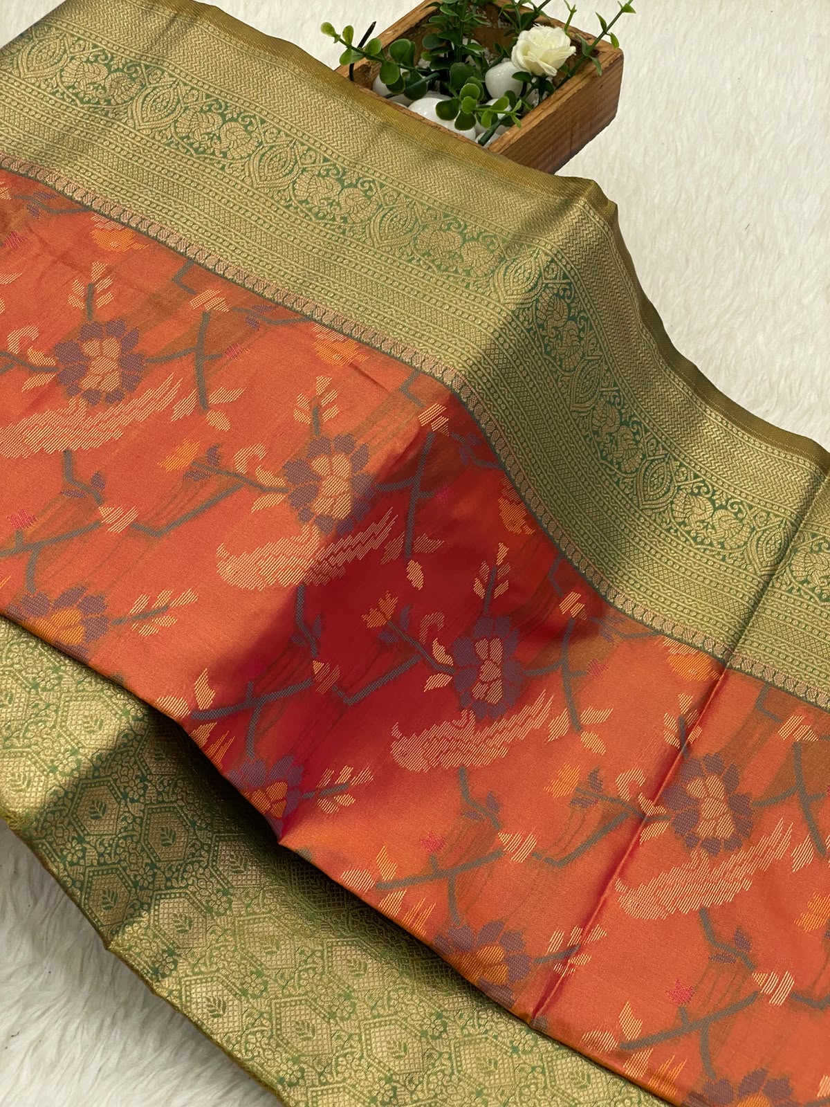 Patola slub silk sarees