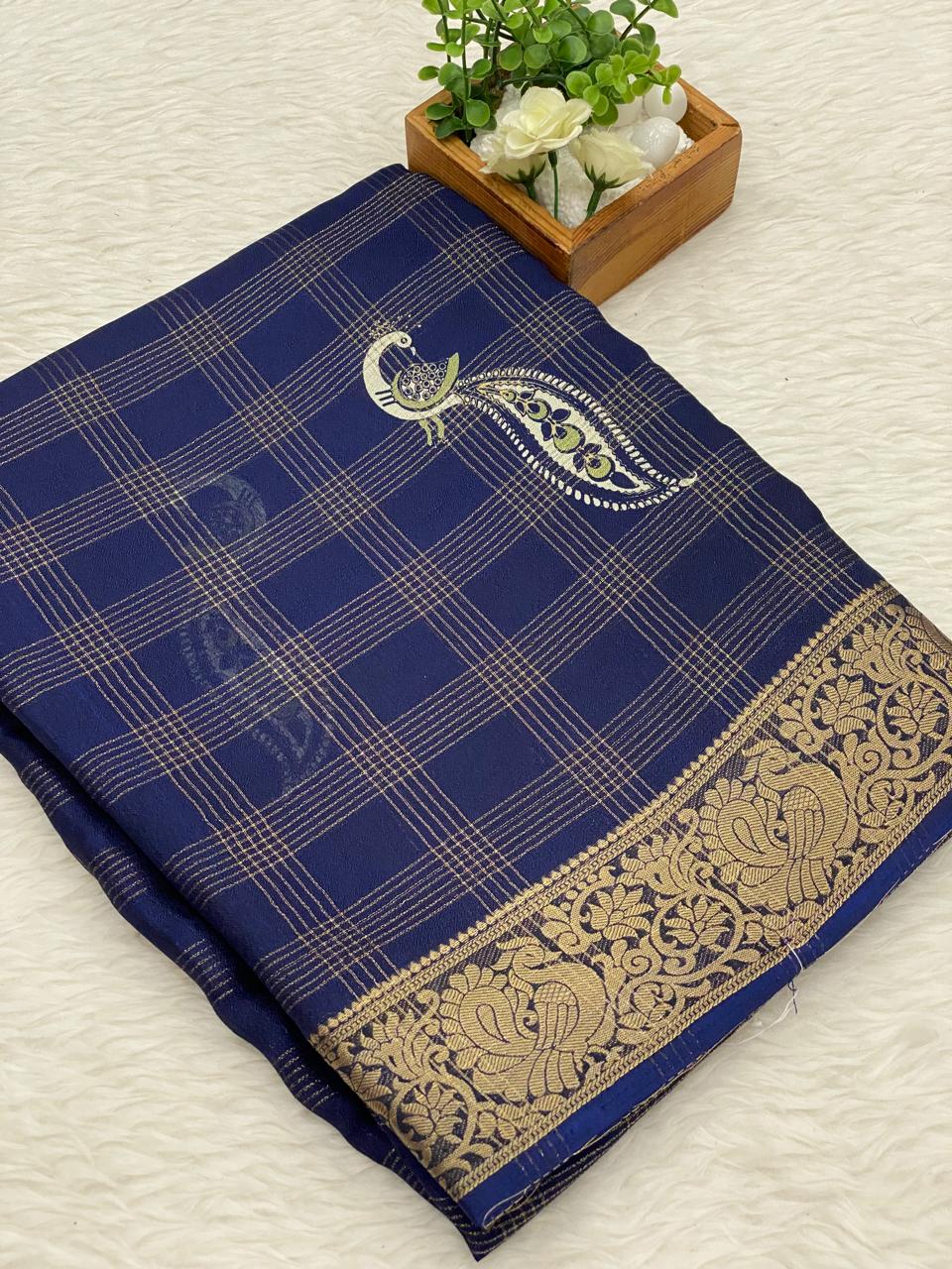 Viscose Chiffon Sarees-vol1