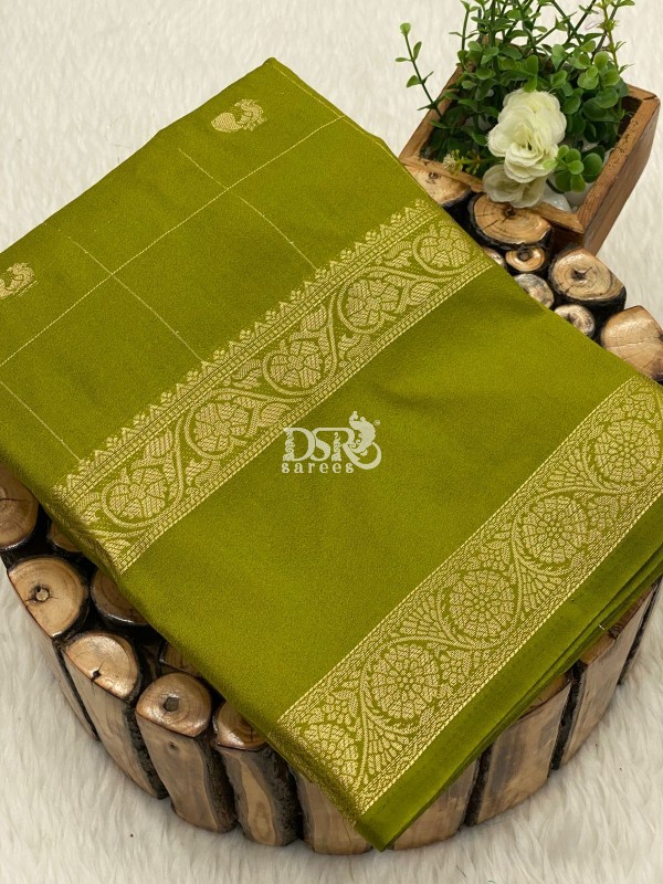 Semi Mysore Crepe Silk Saree