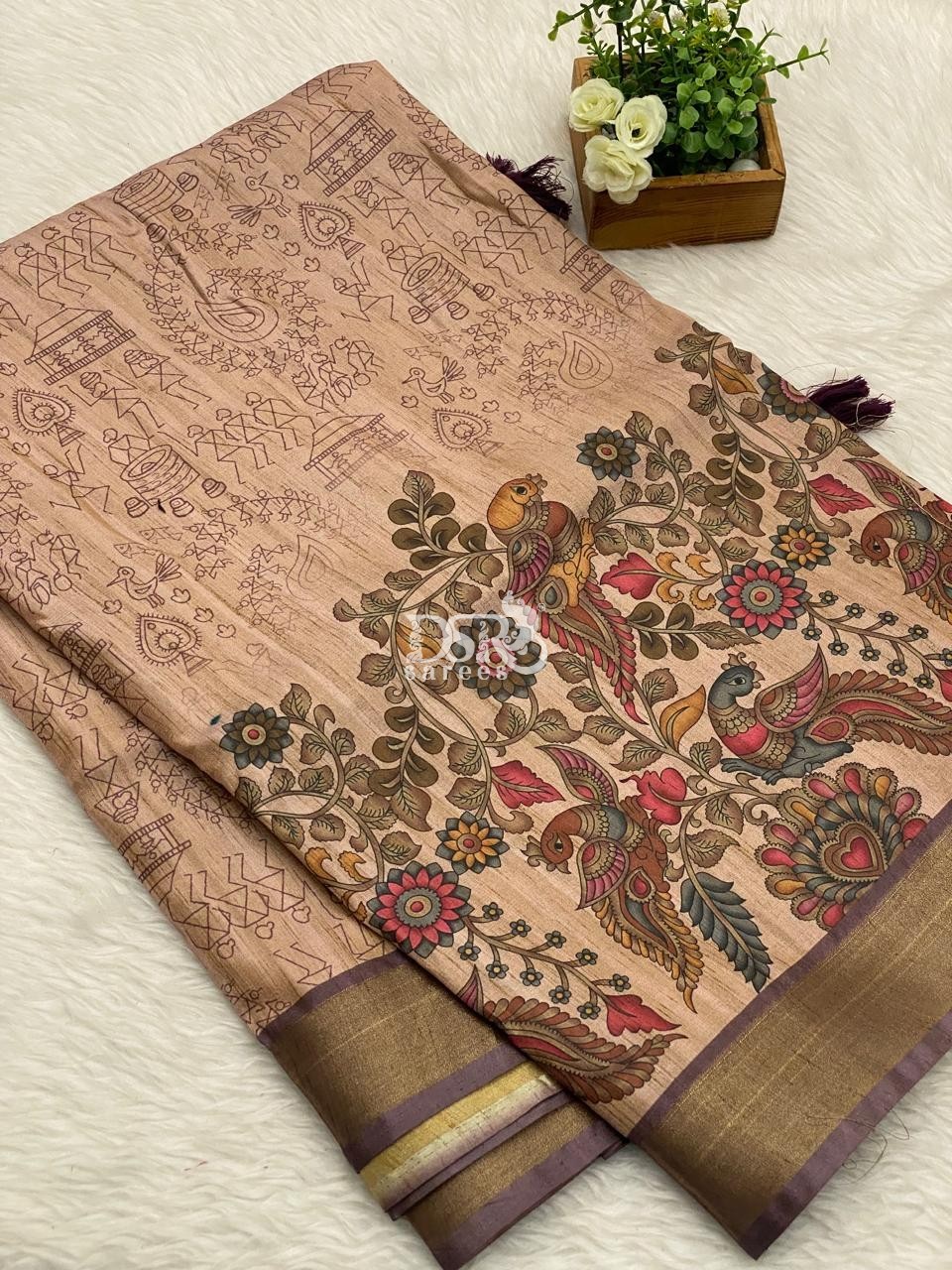 Semi Tussar Saree