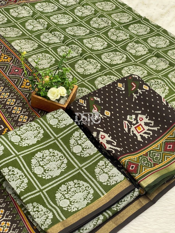 Semi Patola Silk salwar