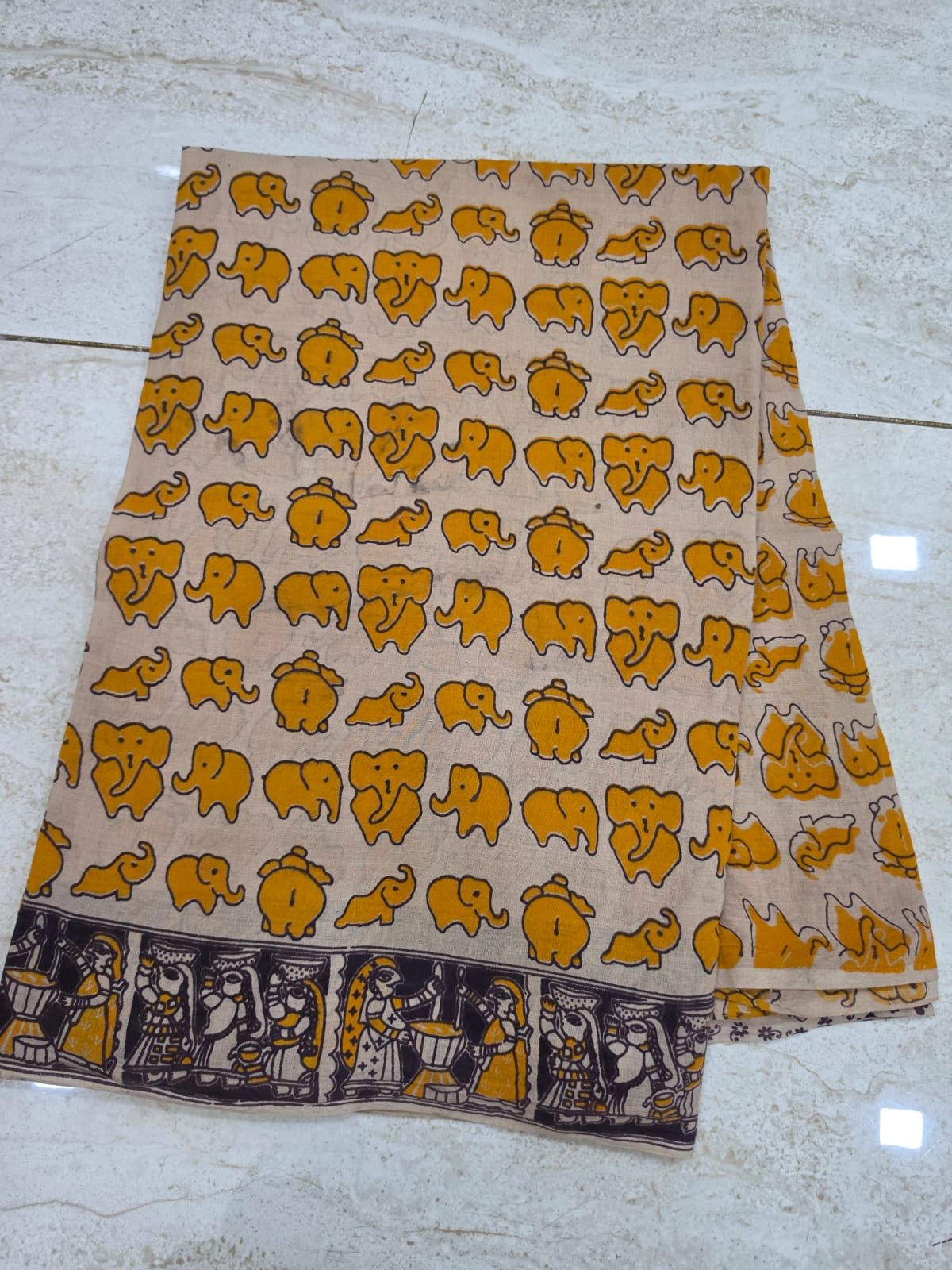 60's Count Premium Kalamkari Cotton Saree