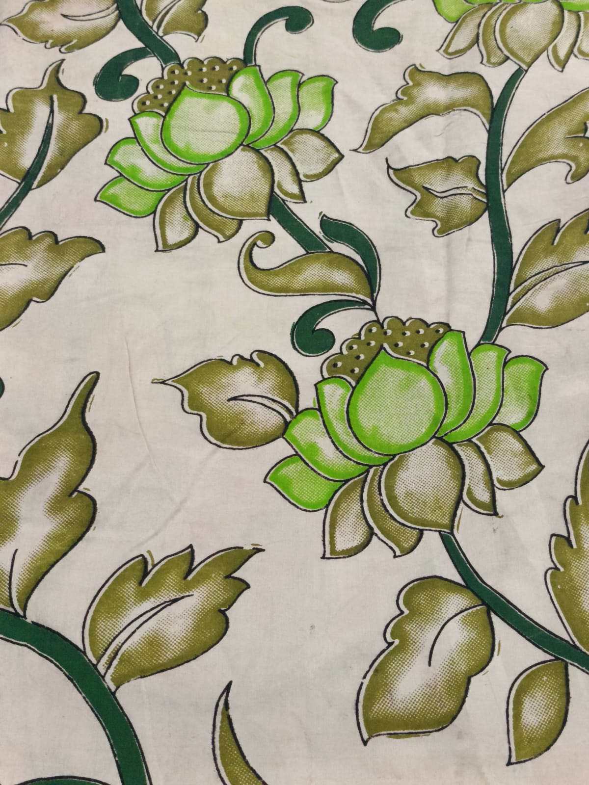 Chennuri Silk Kalamkari Printed 1 mtr cut blouse