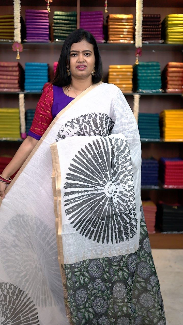 Linen Cotton Sarees