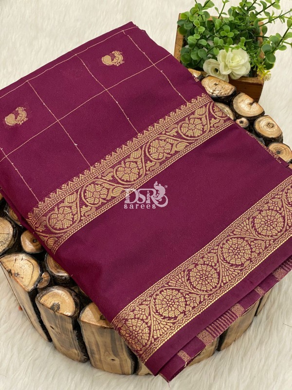 Semi Mysore Crepe Silk Saree