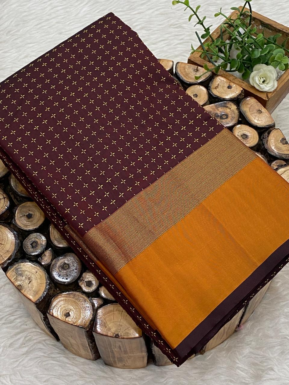 Arani Pooja Dots Saree