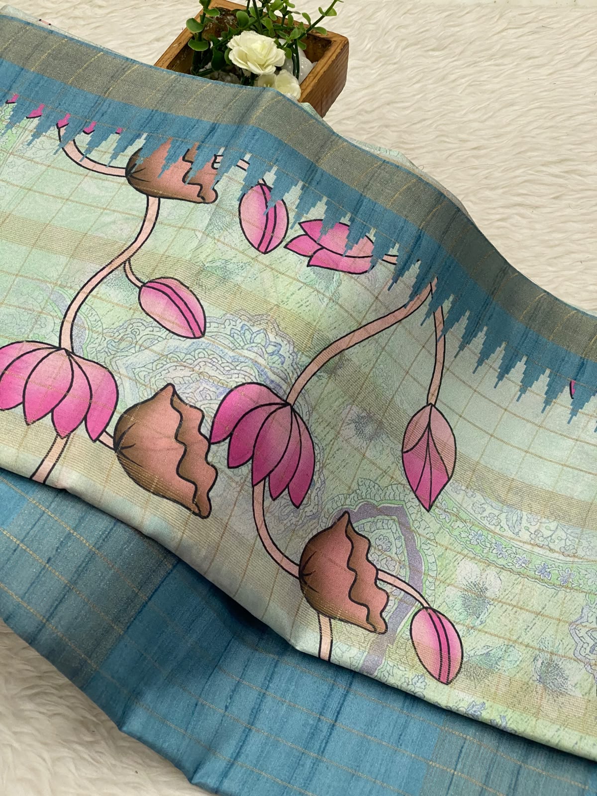 Tussar Linen Cotton Sarees