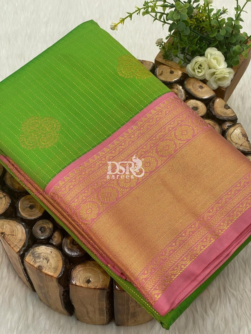Premium Kanchi Korvai Border Saree
