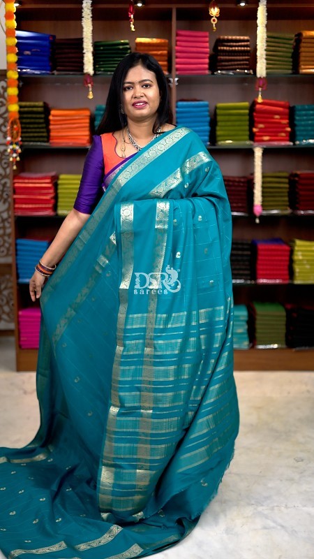Semi Mysore Crepe Silk Saree