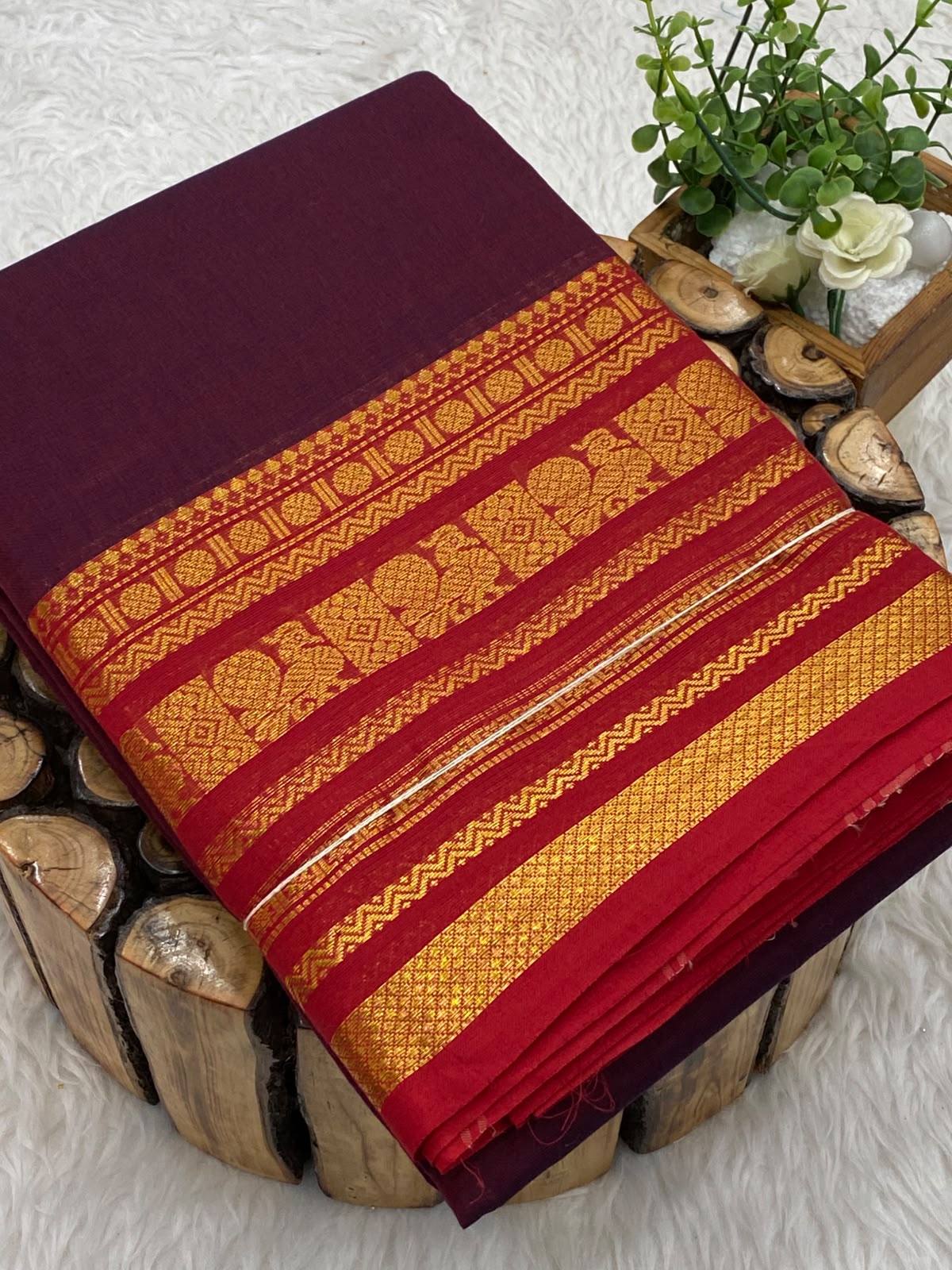 Chettinadu Cotton Sarees W/B