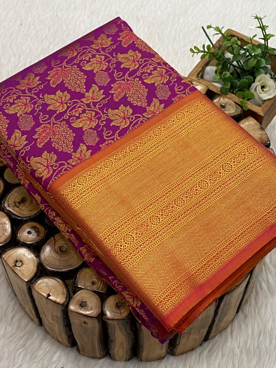 Pure Mix Brocade Bridal Saree