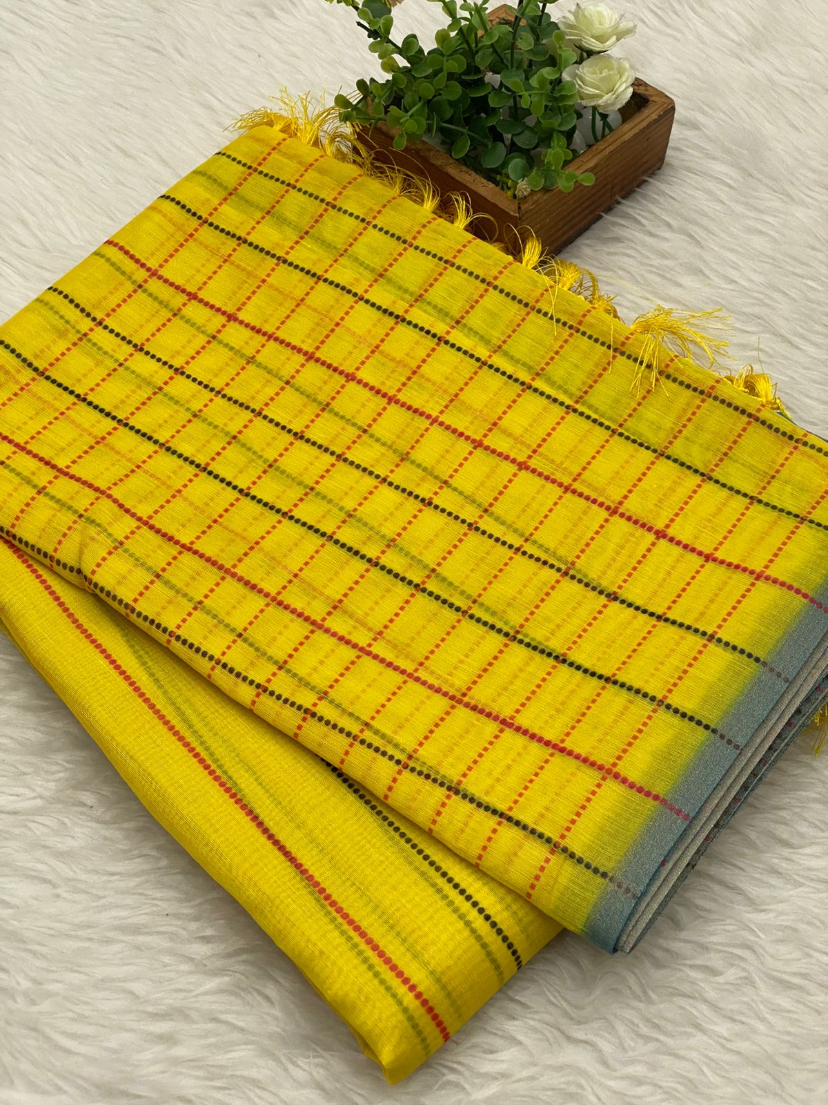 Chanderi sico Saree