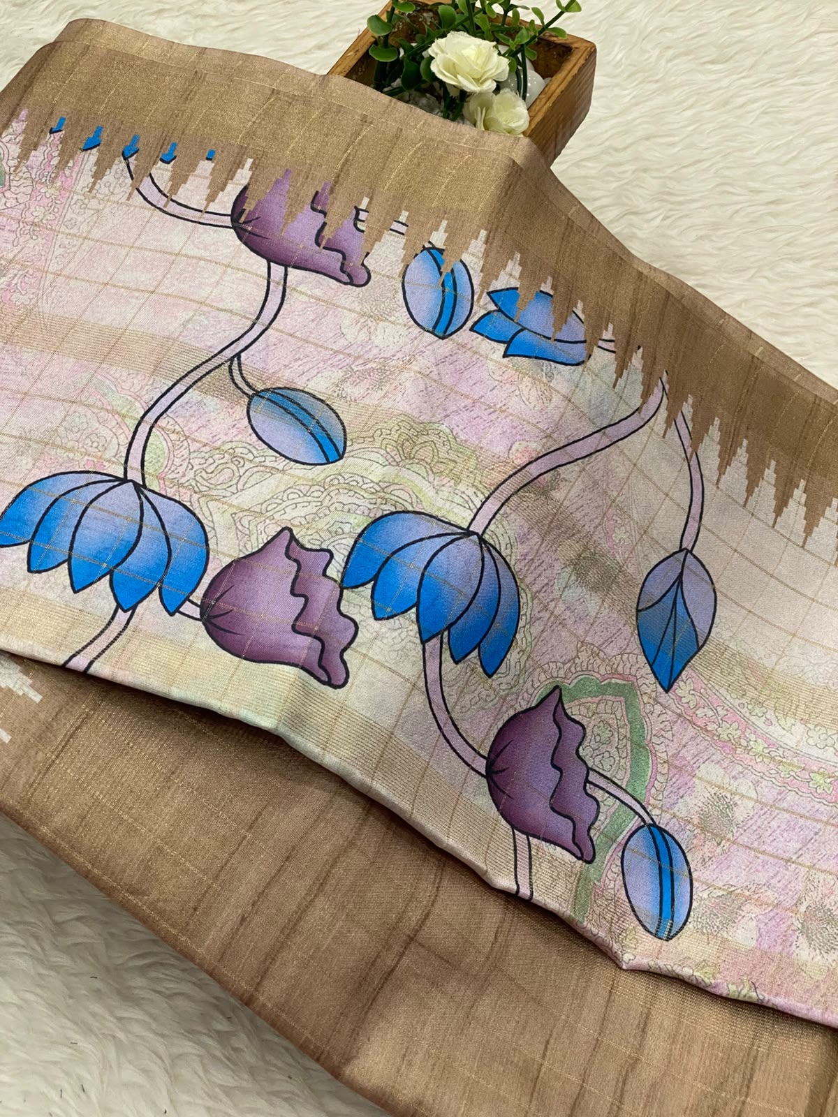 Tussar Linen Cotton Sarees
