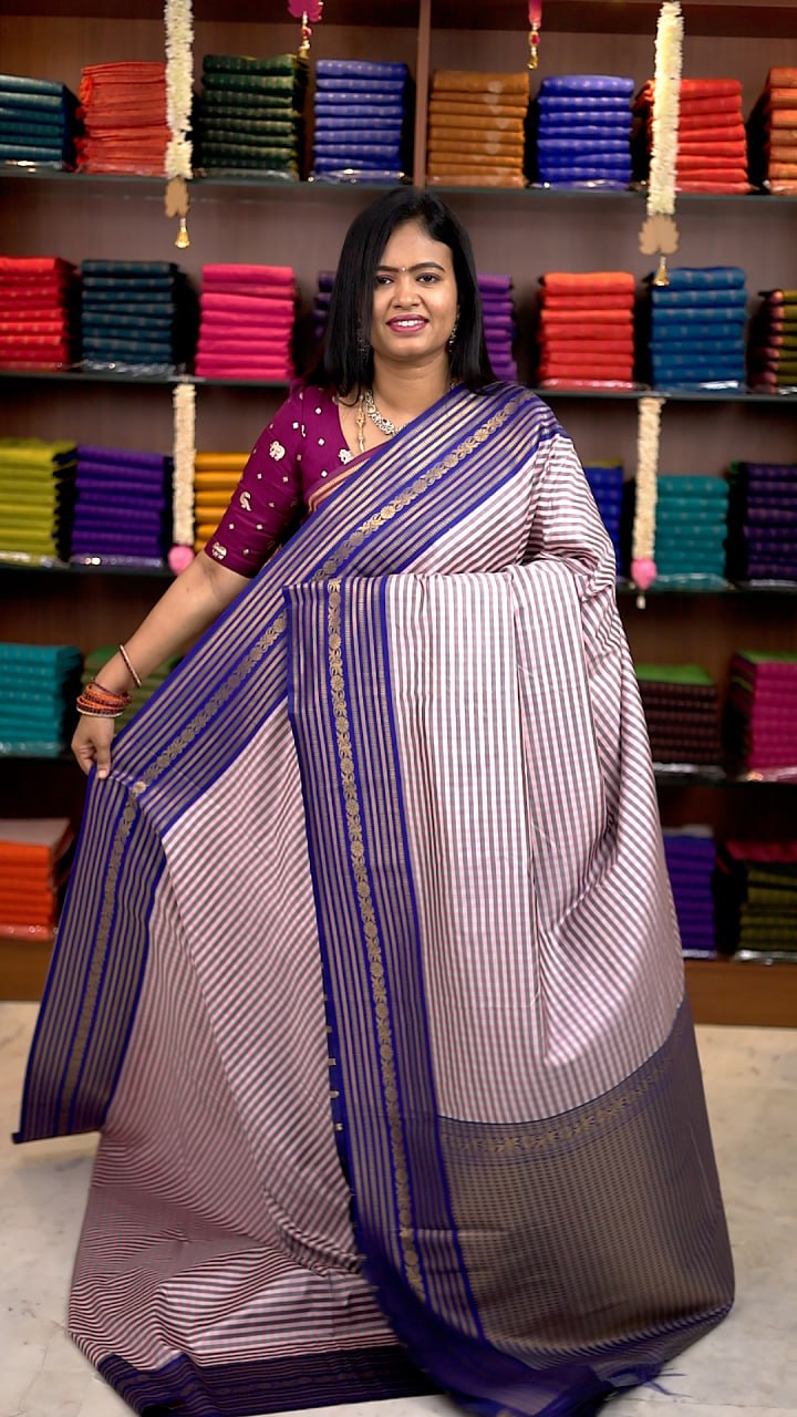 Madras Checks Semi Silk Saree