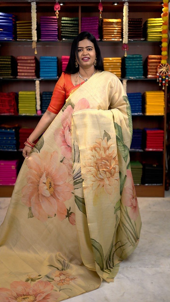 Tissue Digital Print Saree