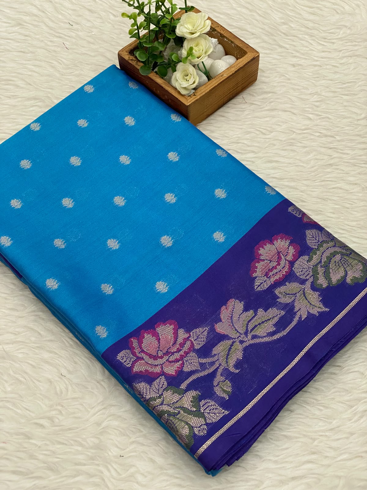 Banarasi Gadwal soft silk saree