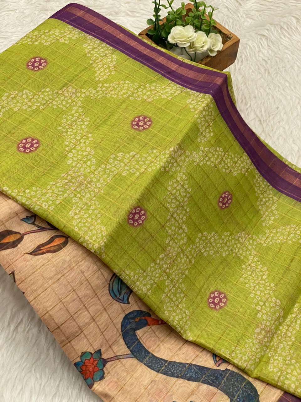 Tussar Linen Cotton Sarees
