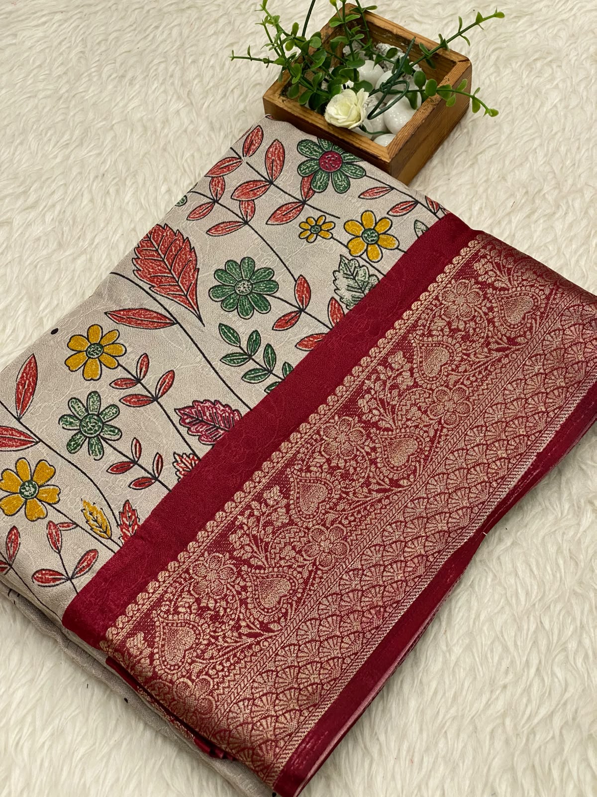 Viscose Chiffon Sarees - vol1