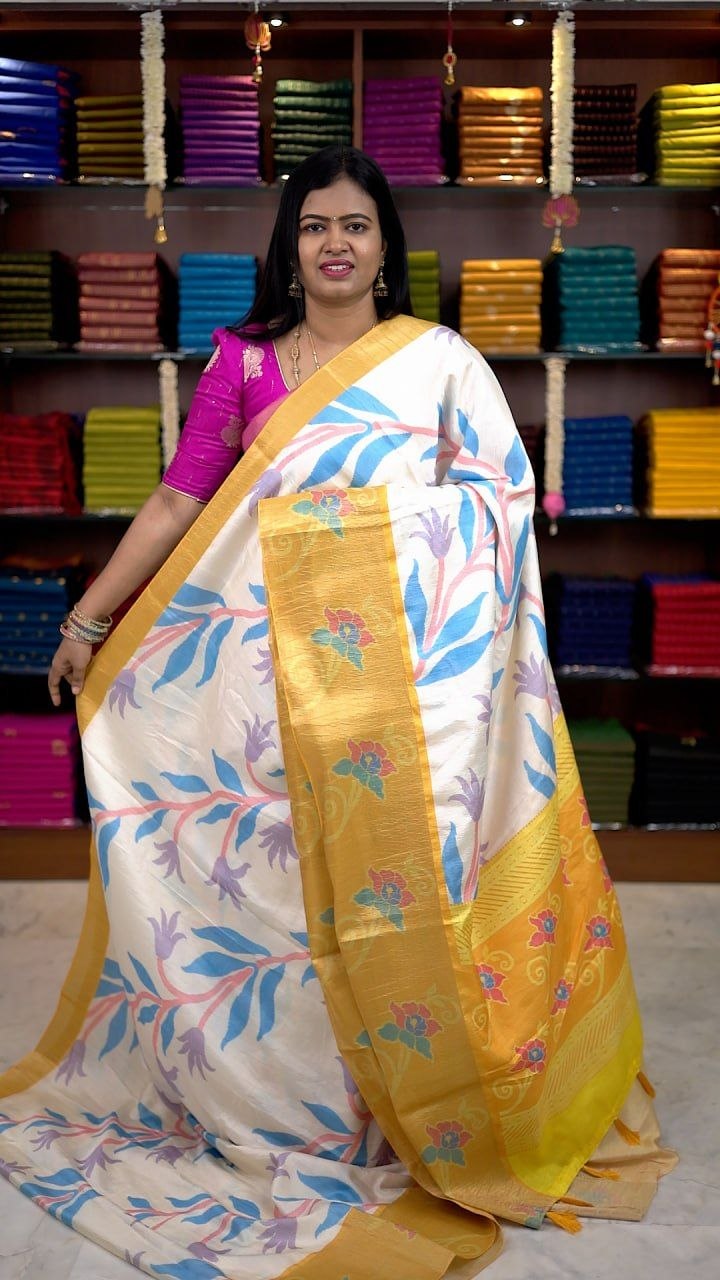 Pochampally Jute Silk Sarees