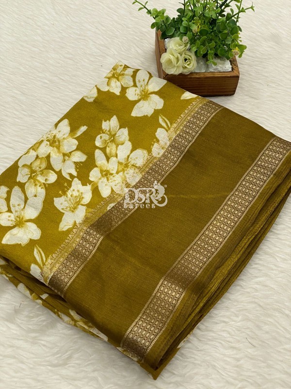 Viscose Chiffon Sarees -vol1