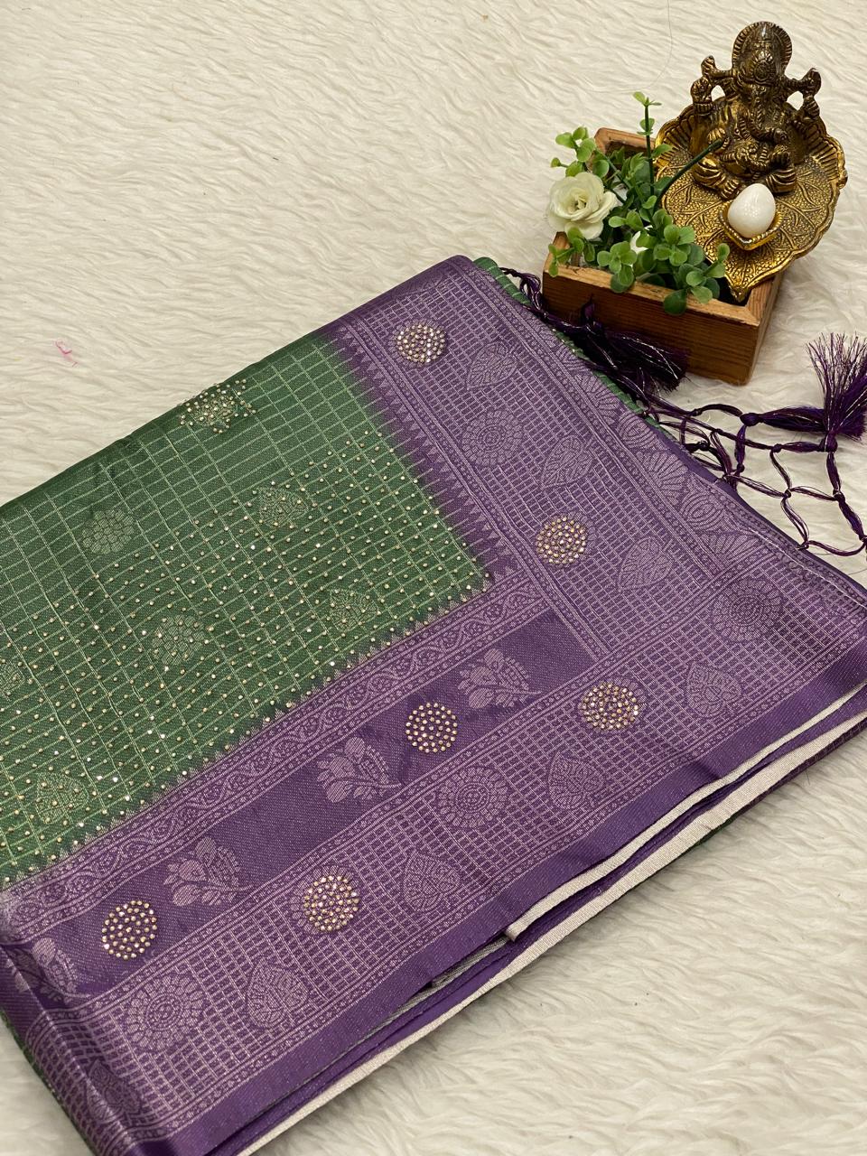 Softy With Stone Work Sarees