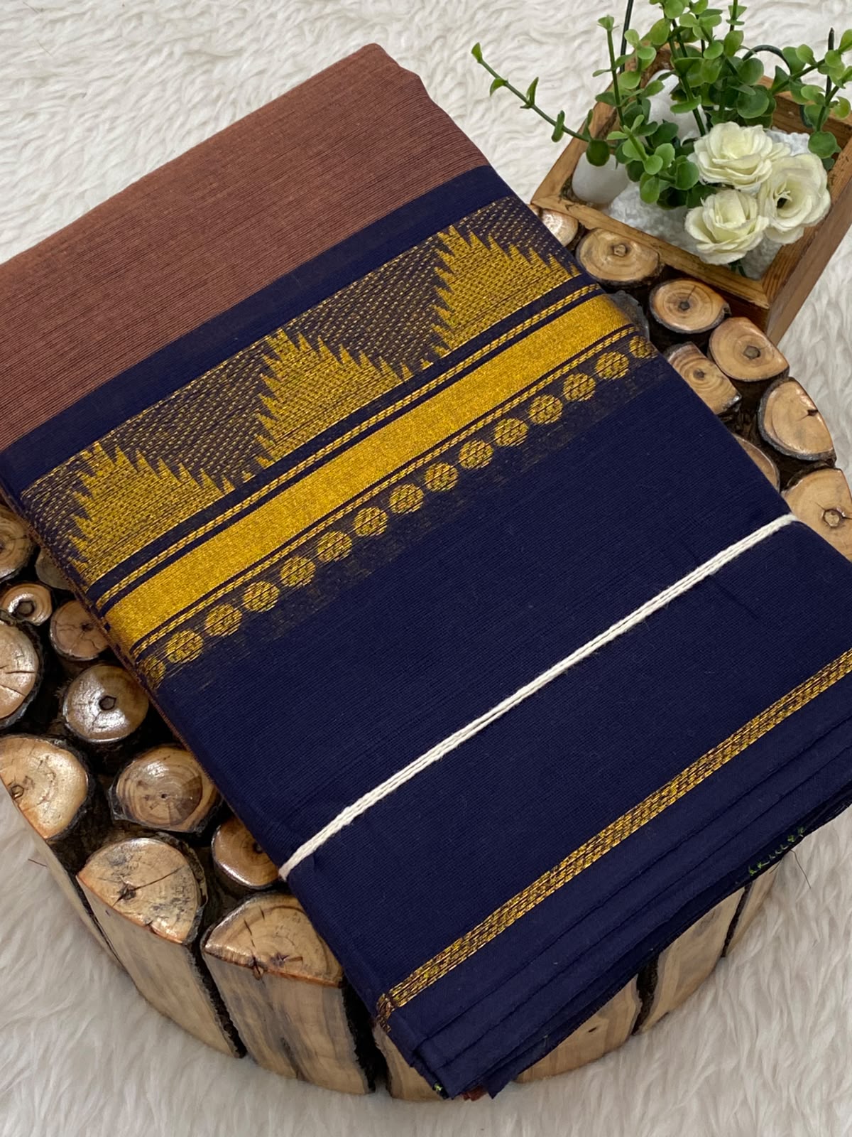 Chettinadu Cotton Saree W/B-Vol3