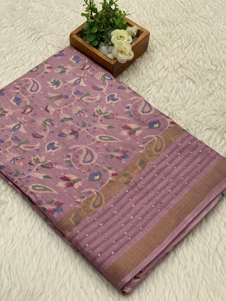 Border Sequence Dola Sarees