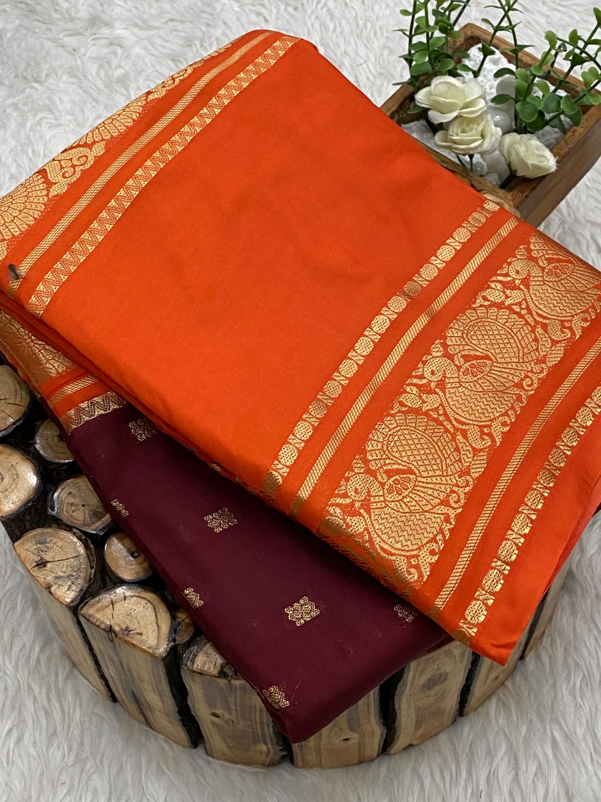 Mysore Crepe Silk Sarees - vol1