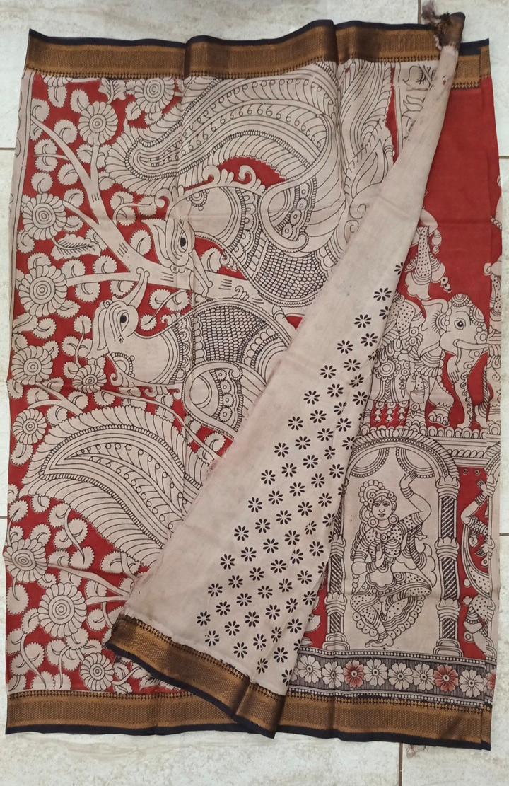 Chennuri Silk Kalamkari Saree