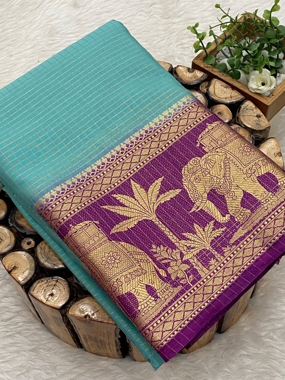Mysore Crepe Checks