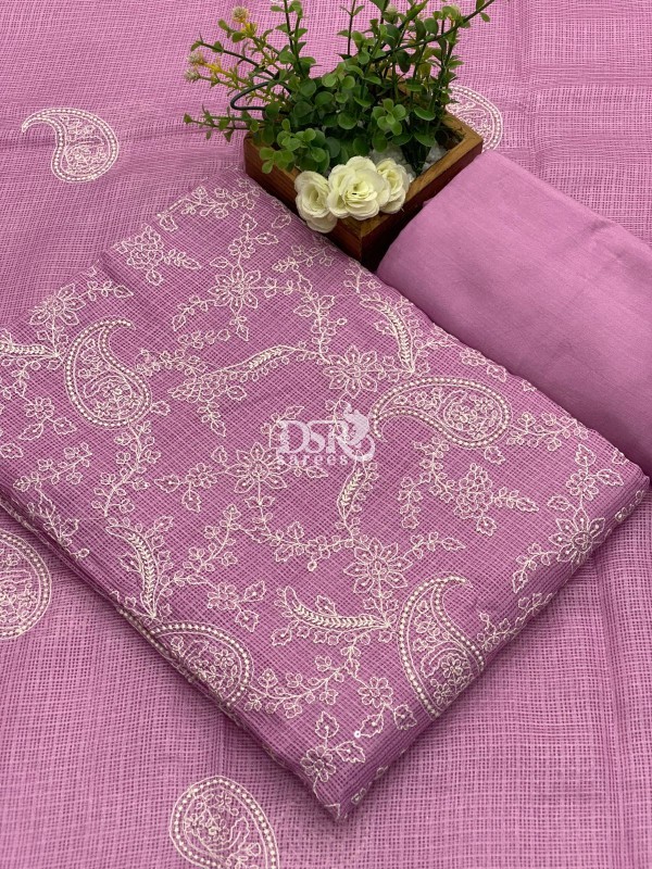 Kota net salwar with embroidery