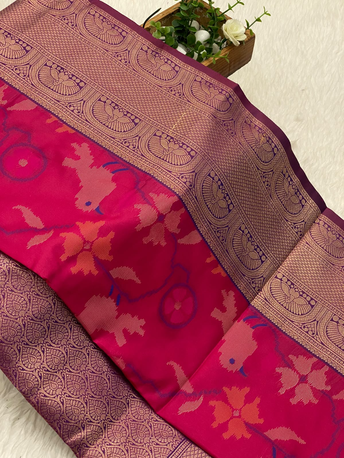 Patola slub silk sarees