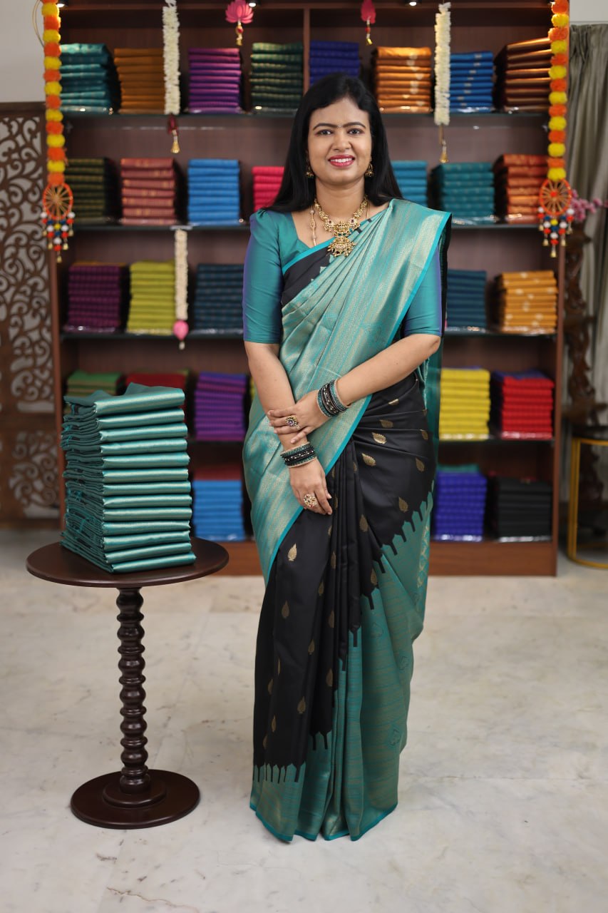 Aeroplane Kanchi Semi Silk Saree