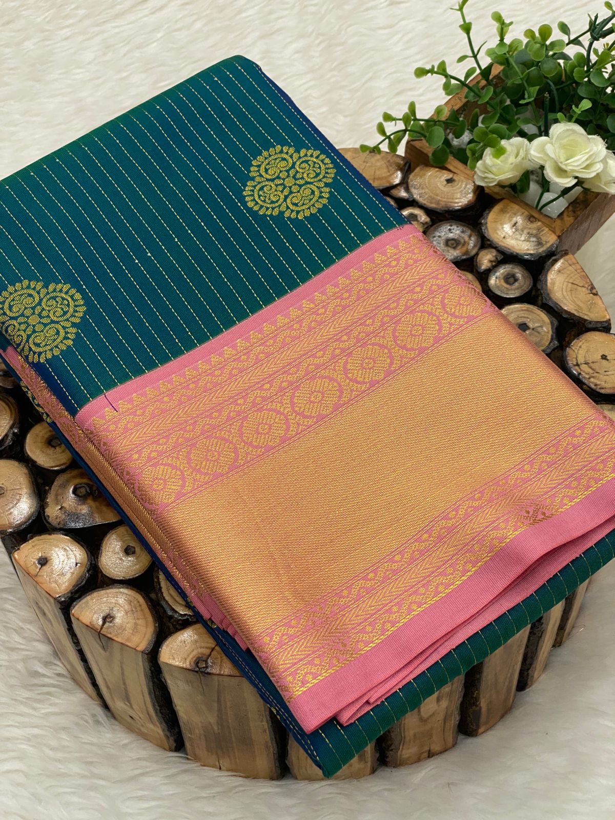 Premium Kanchi Korvai Border Saree
