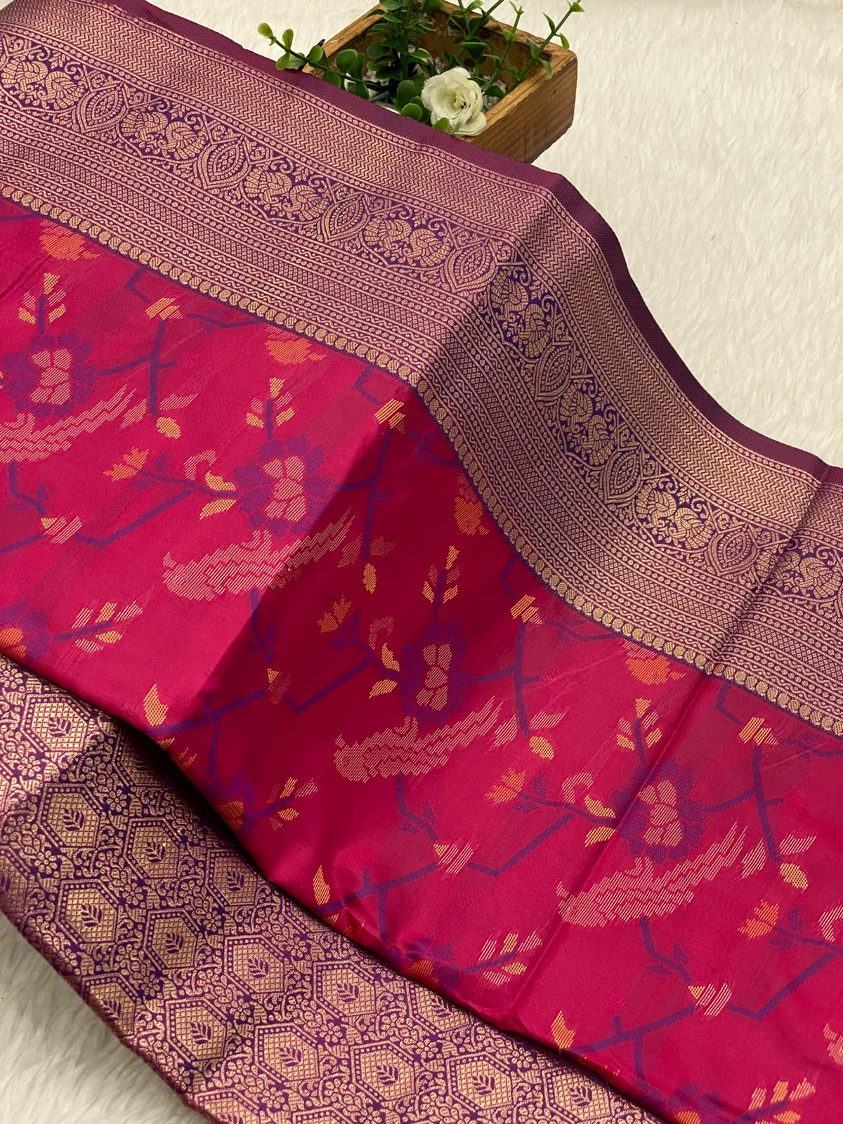 Patola slub silk sarees