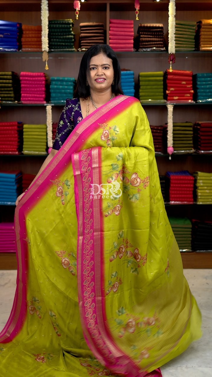 Viscose Chiffon Sarees