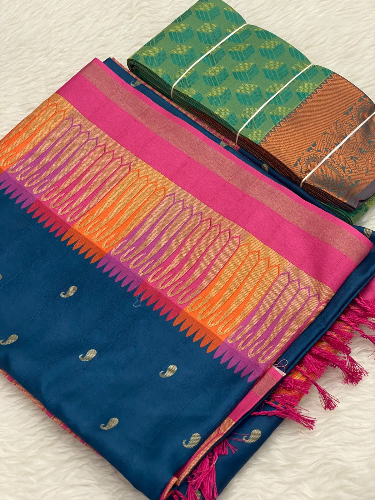 999-Jute Silk Embose Saree