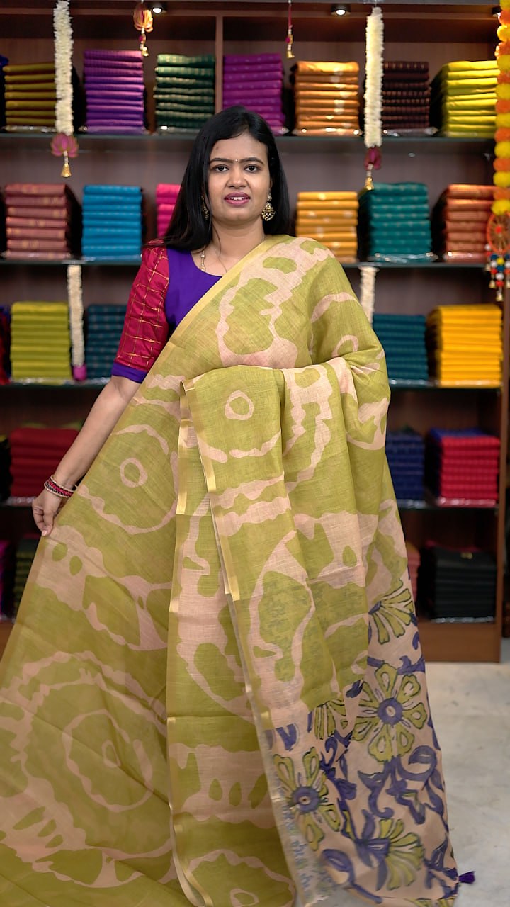 Linen Cotton Sarees