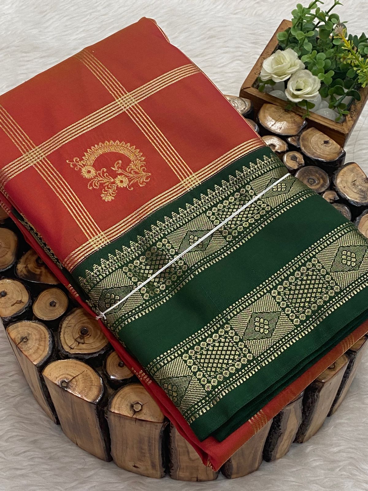 Premium Kanchi Korvai Border Saree