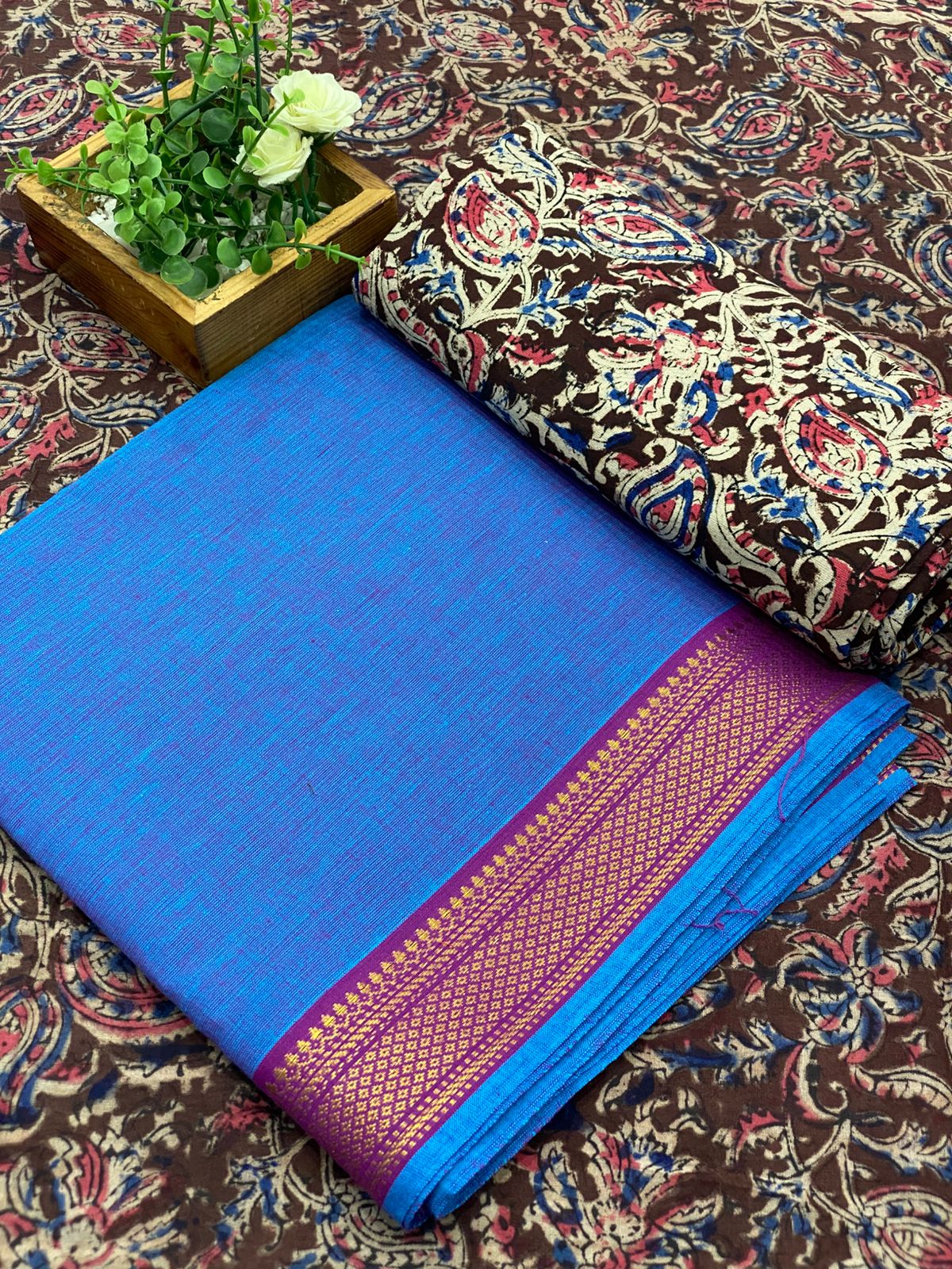 Mangalagiri Cotton Sets With Kalamkari