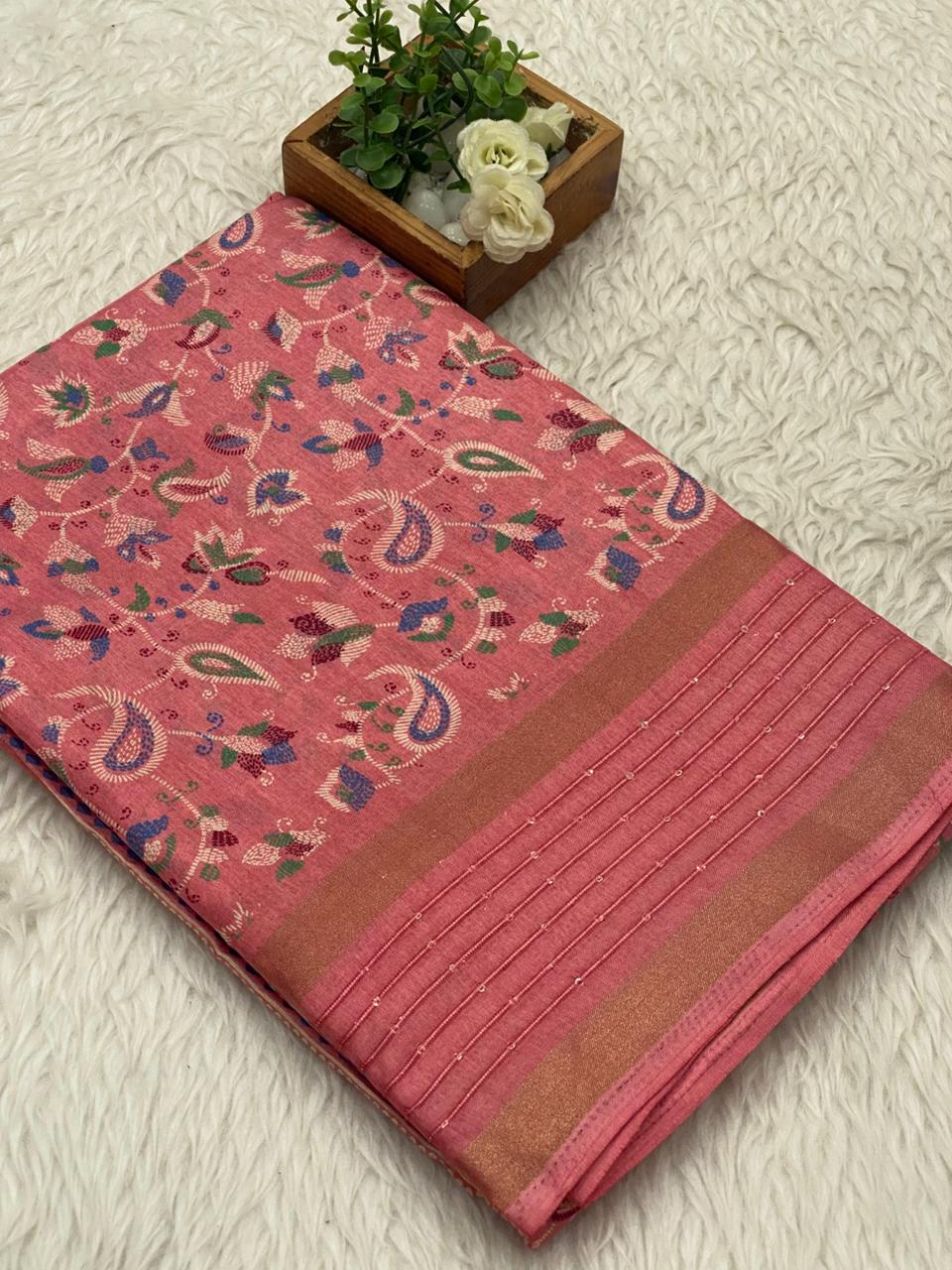 Border Sequence Dola Sarees