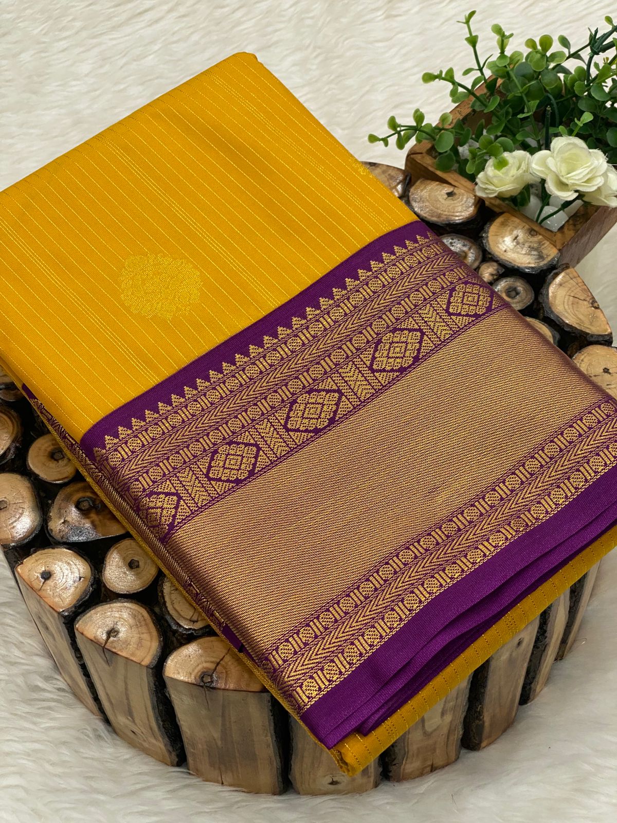 Premium Kanchi Korvai Border Saree