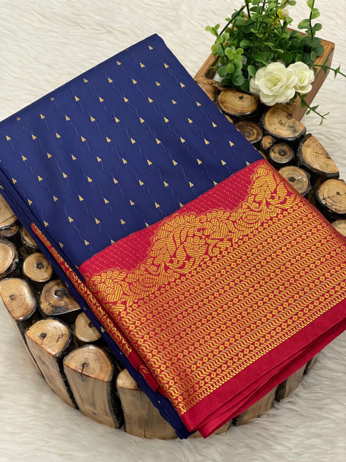 Premium Kanchi Korvai Border Saree