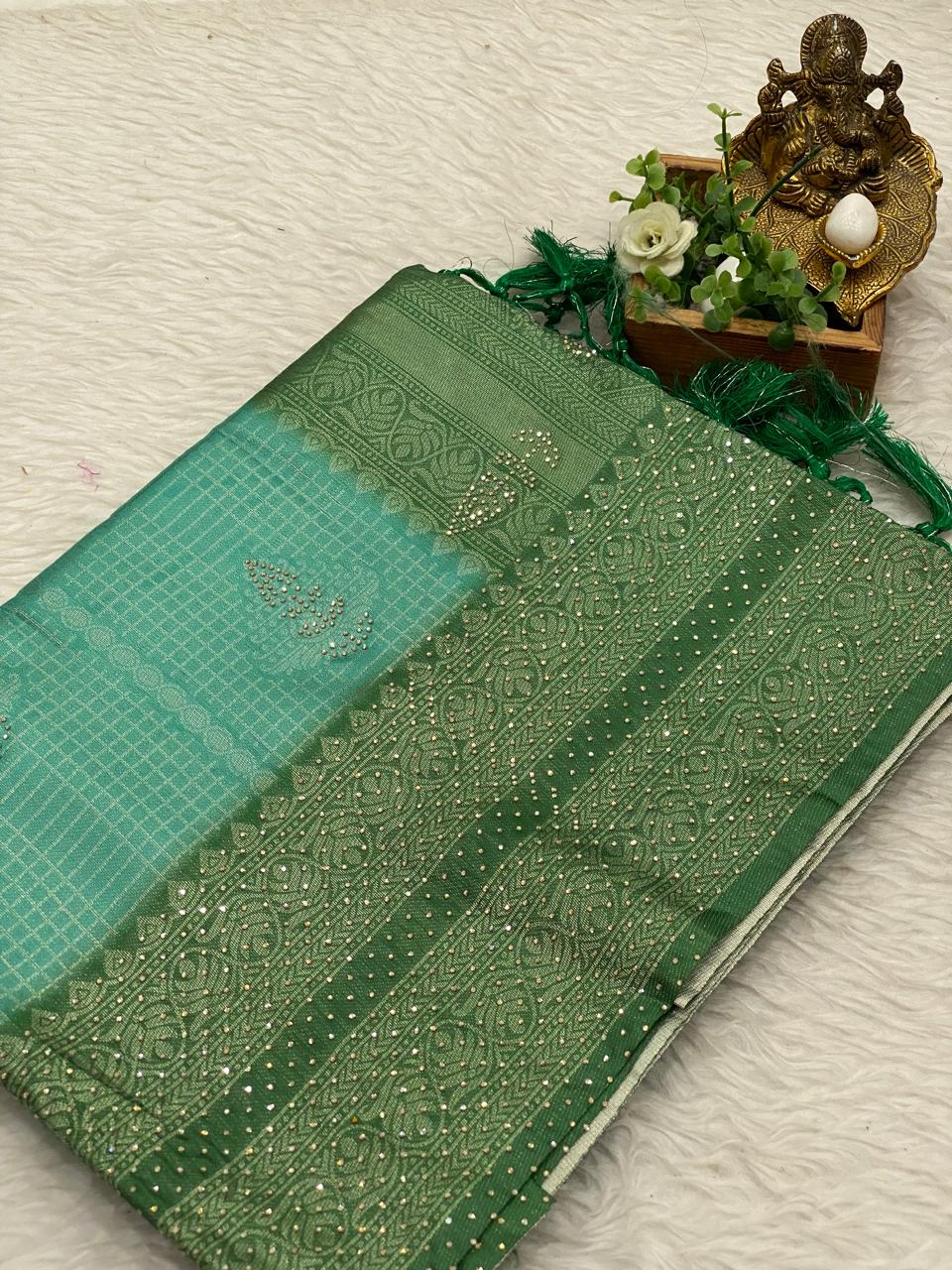 Softy With Stone Work Sarees