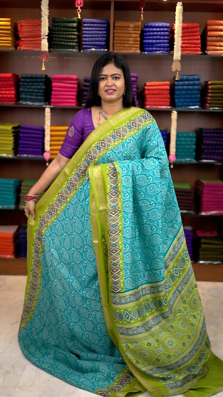 Viscose Chiffon Sarees - vol1