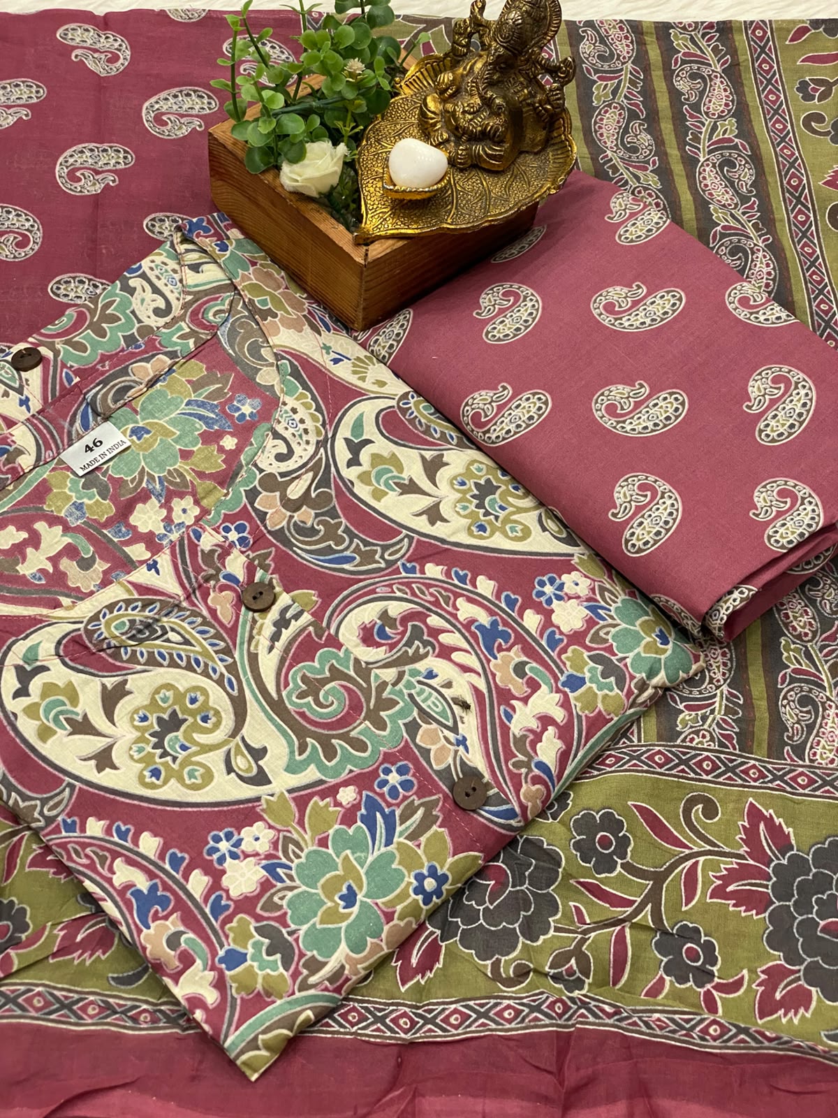 Cotton 3 pc Suits