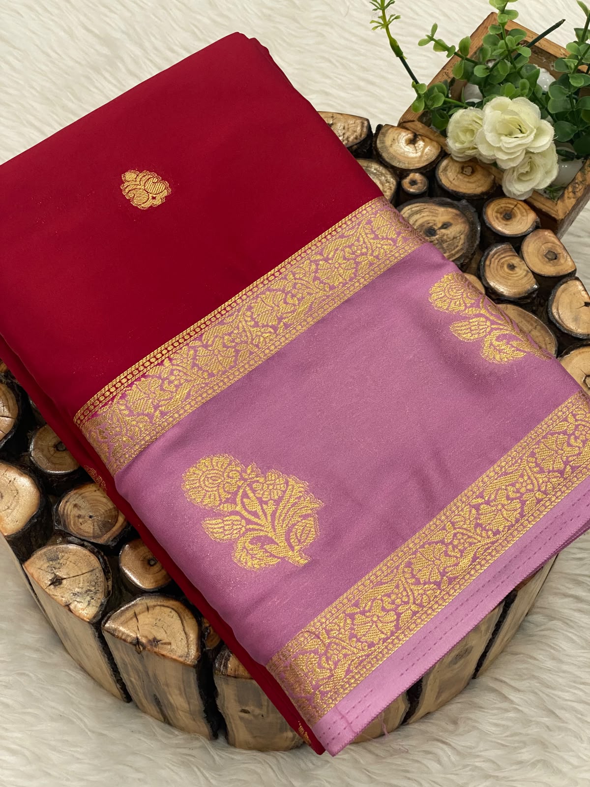 Premium Mysore Crepe Silk Sarees